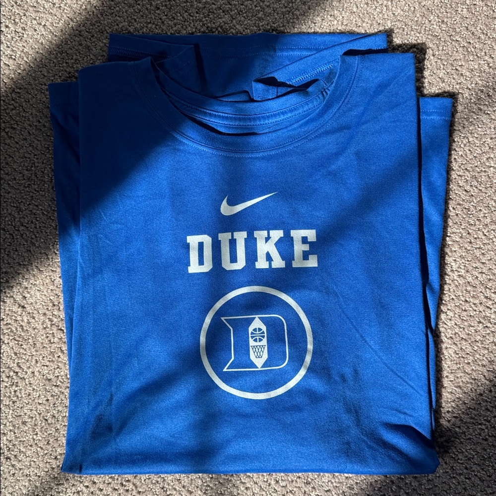 Team Issued Nike Royal Blue Duke Basketball Dri-Fit Tee